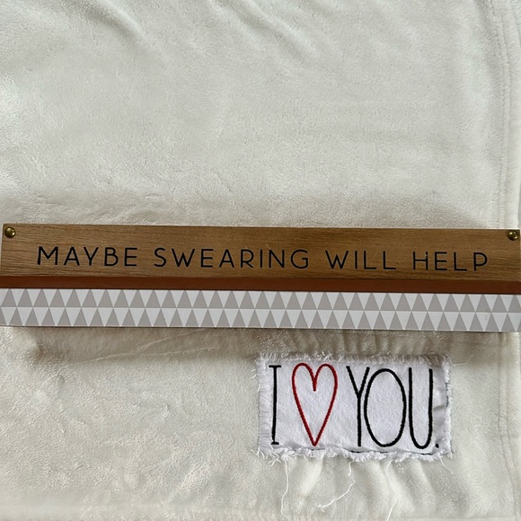 “Maybe Swearing Will Help” Home or Office Decor - Picture 1 of 2